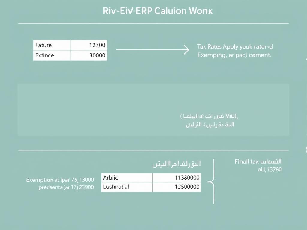 حساب الضريبة التلقائي في Riv-ERP للإقرار الضريبي الإلكتروني السعودية 2025