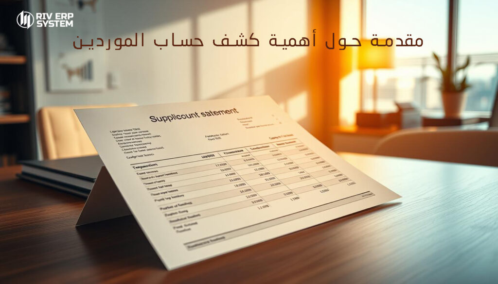 أهمية كشف حساب الموردين