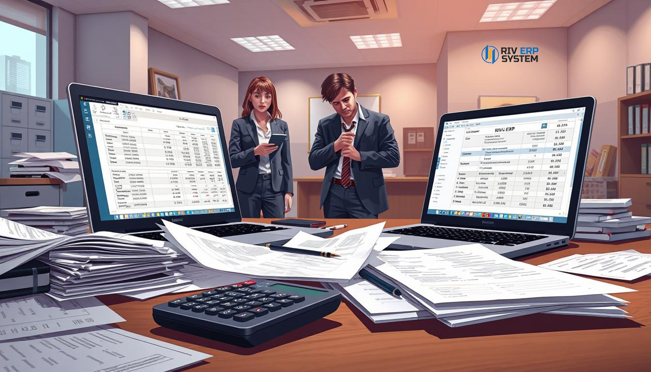 الأخطاء المحاسبية مع Riv-ERP: الأسباب والحلول لتسوية دقيقة لحساباتك