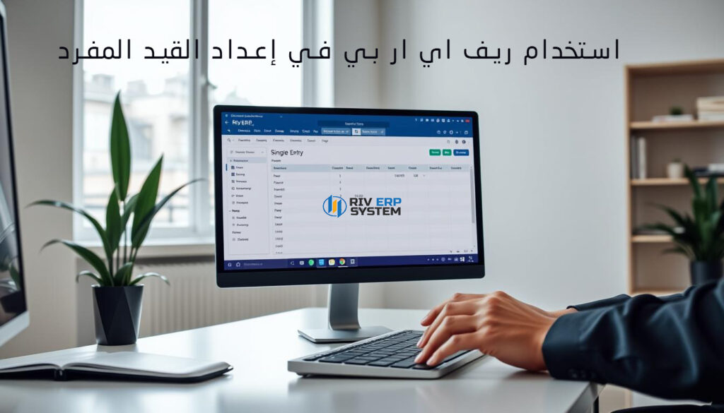 ستخدام Riv-ERP في إعداد القيد المفرد
