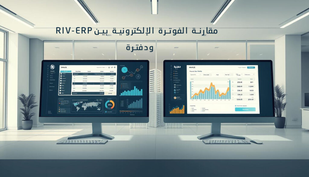 مقارنة الفوترة الإلكترونية بين Riv-ERP ودفترة